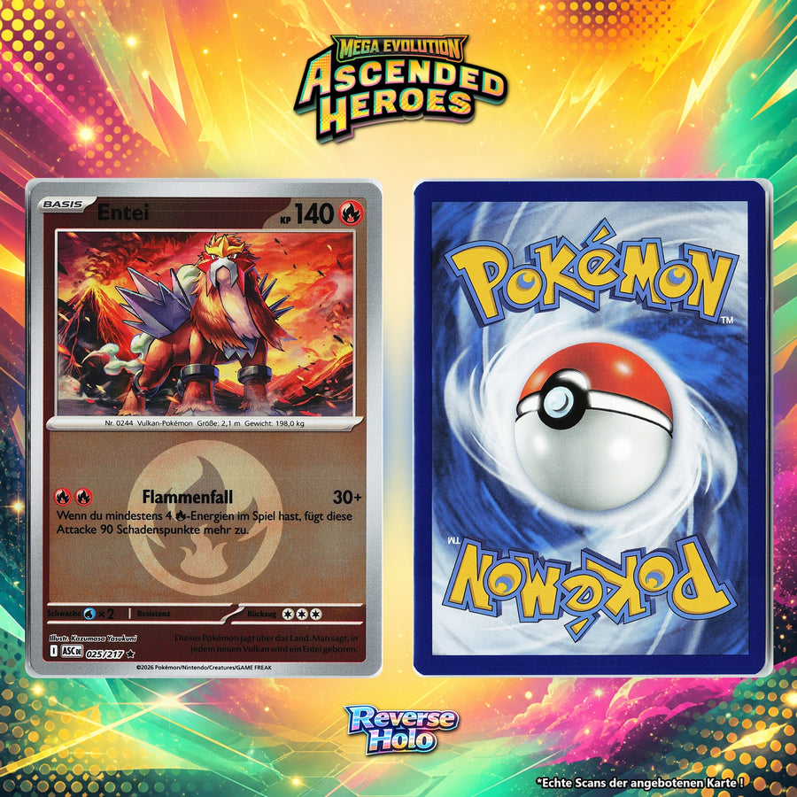 Entei Reverse Holo Energy-Pattern ASC 25/217