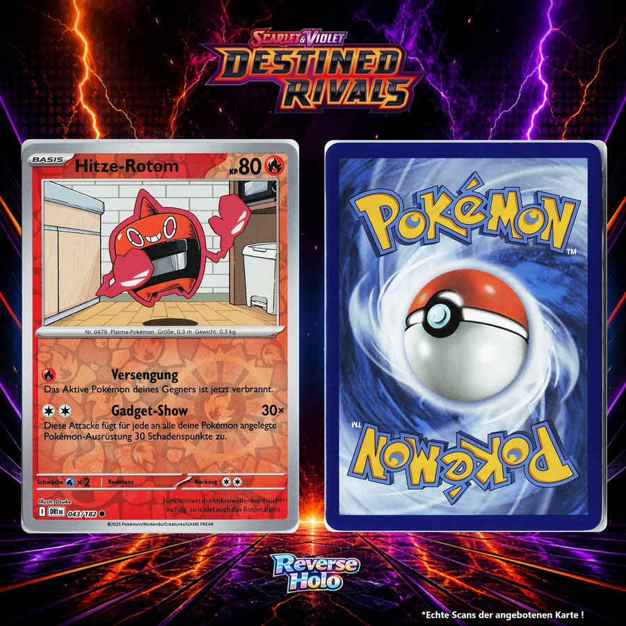 Hitze Rotom Reverse Holo Energy-Pattern DRI 43/182