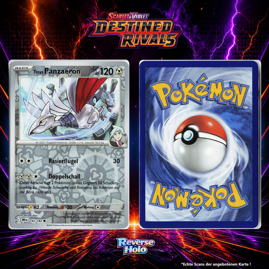 Troys Panzaeron Reverse Holo Energy-Pattern DRI 142/182