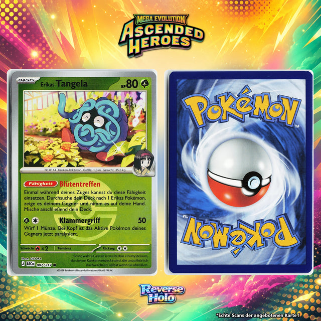 Erikas Tangela Reverse Holo Pokeball ASC 7/217
