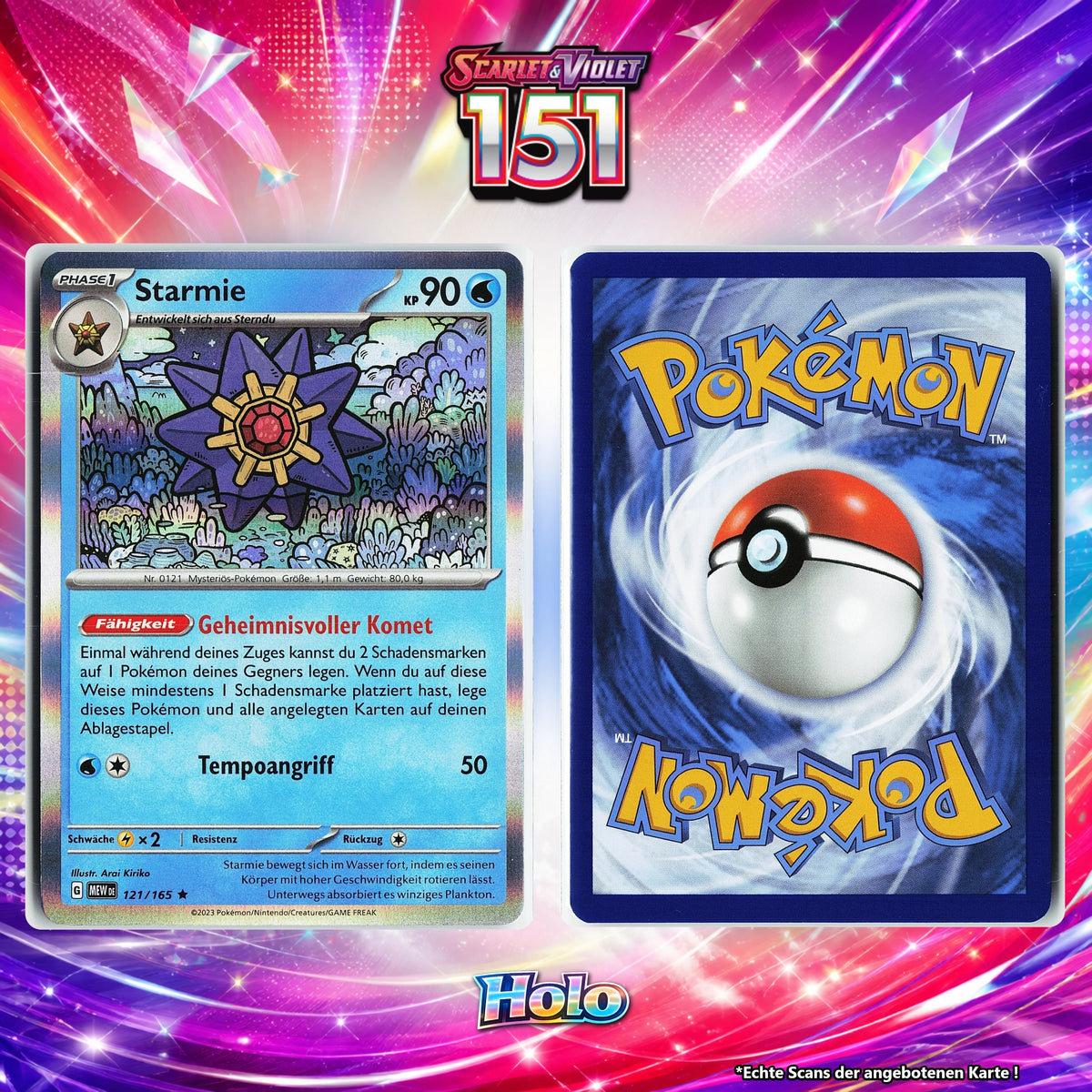 Starmie Holo MEW 121/165