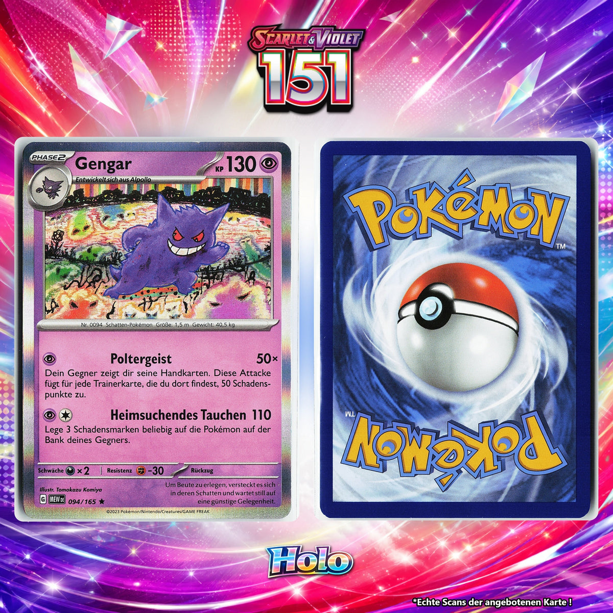 Gengar Holo MEW 94/165