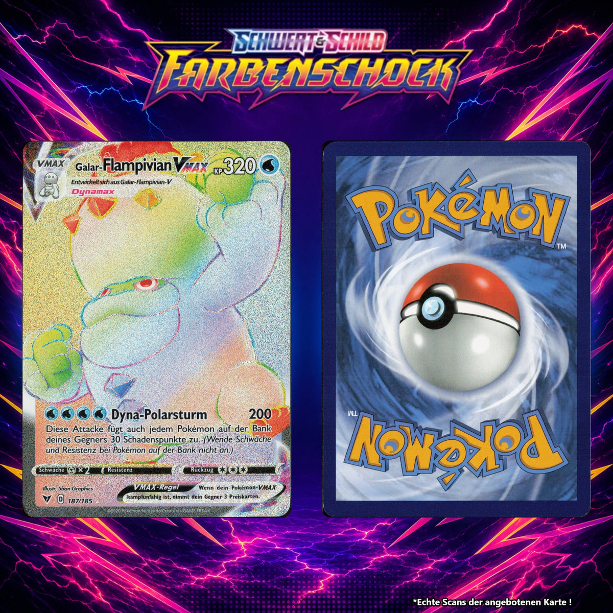 Galar Flampivian VMAX Normal SWSH4 187/185