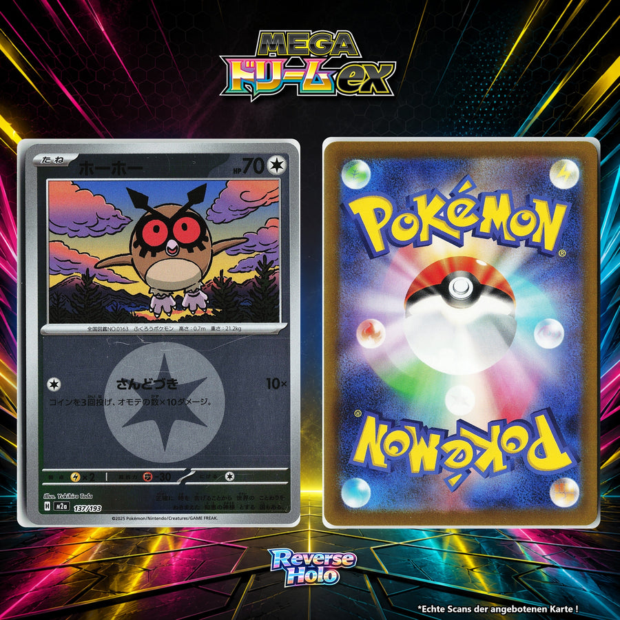 Hoothoot Reverse Holo Energy-Pattern M2A 137/193