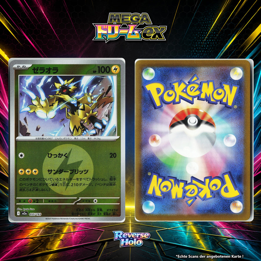 Zeraora Reverse Holo Energy-Pattern M2A 55/193