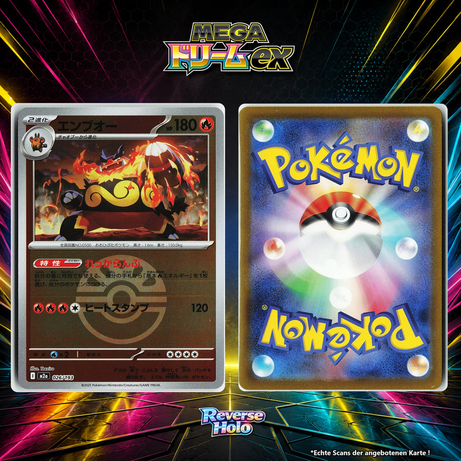 Flambirex Reverse Holo Pokeball M2A 26/193