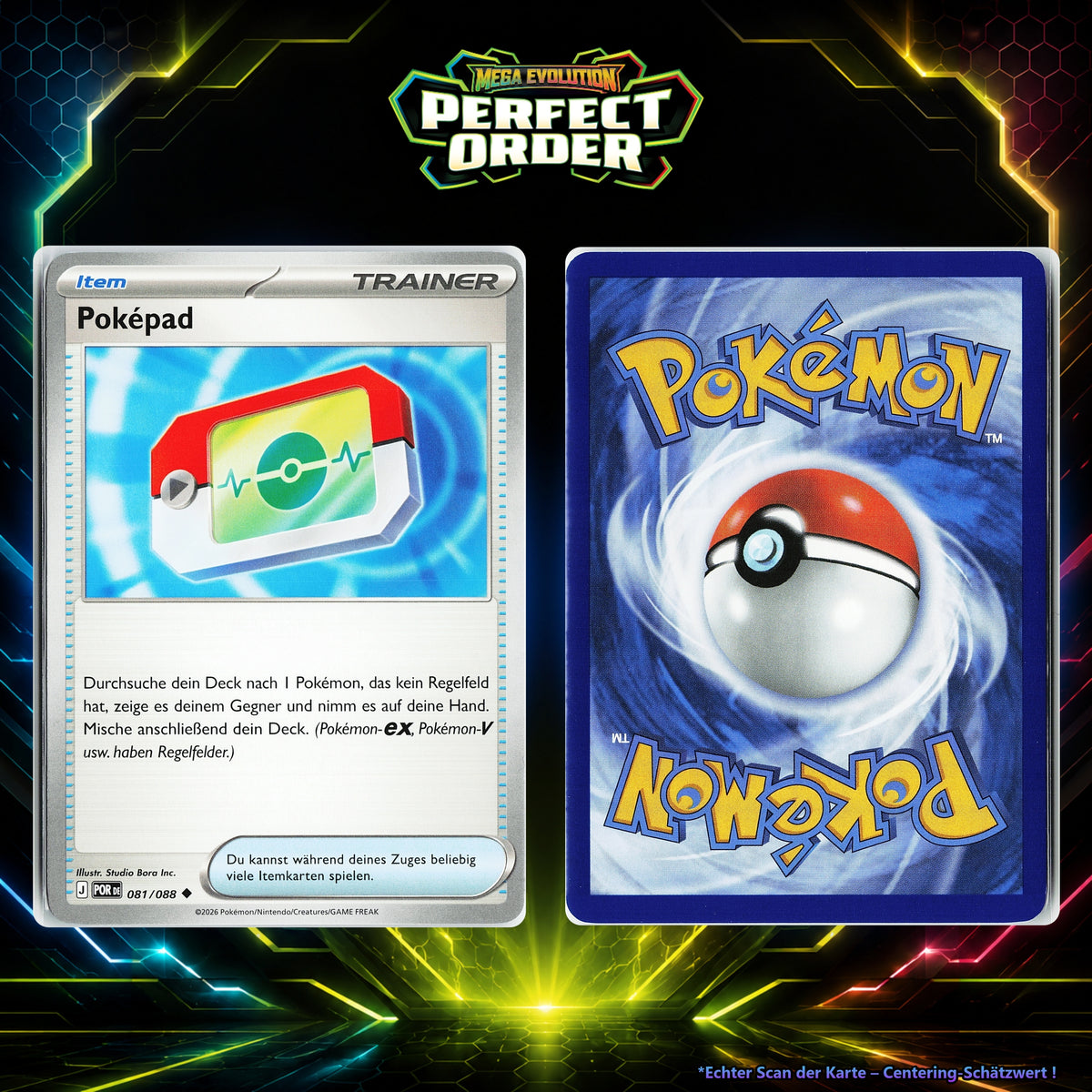 Poképad front