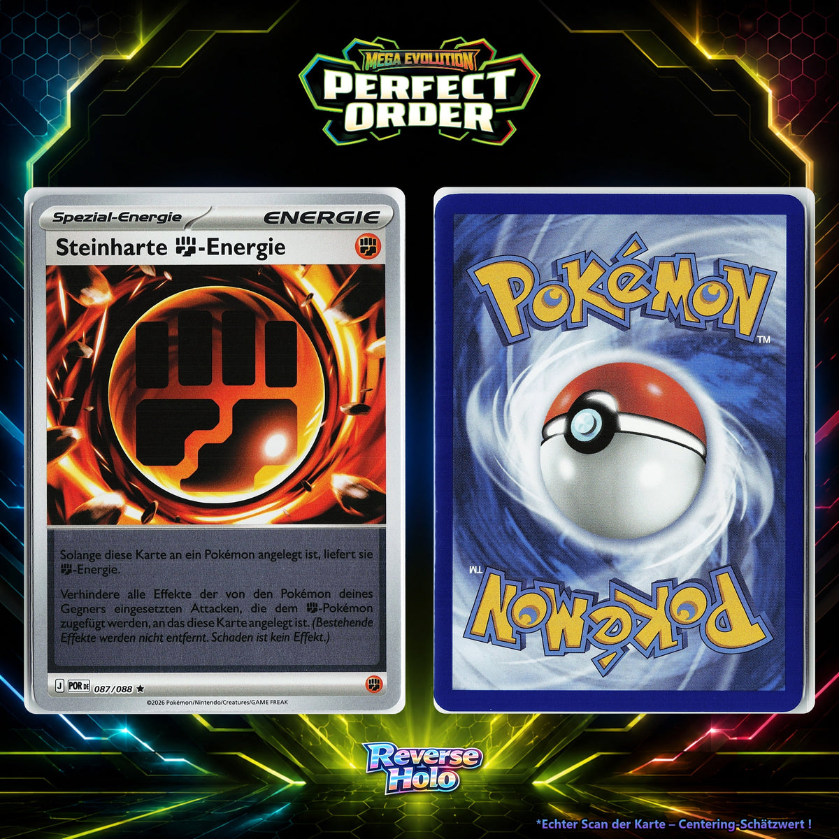 Steinharte Fighting Energie Reverse Holo POR 87/88