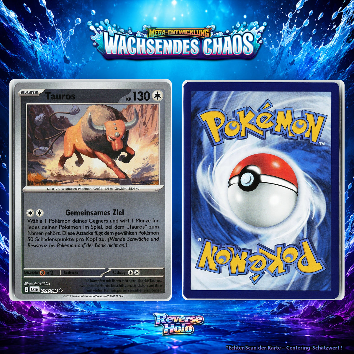 Tauros Reverse Holo CRI 69/86