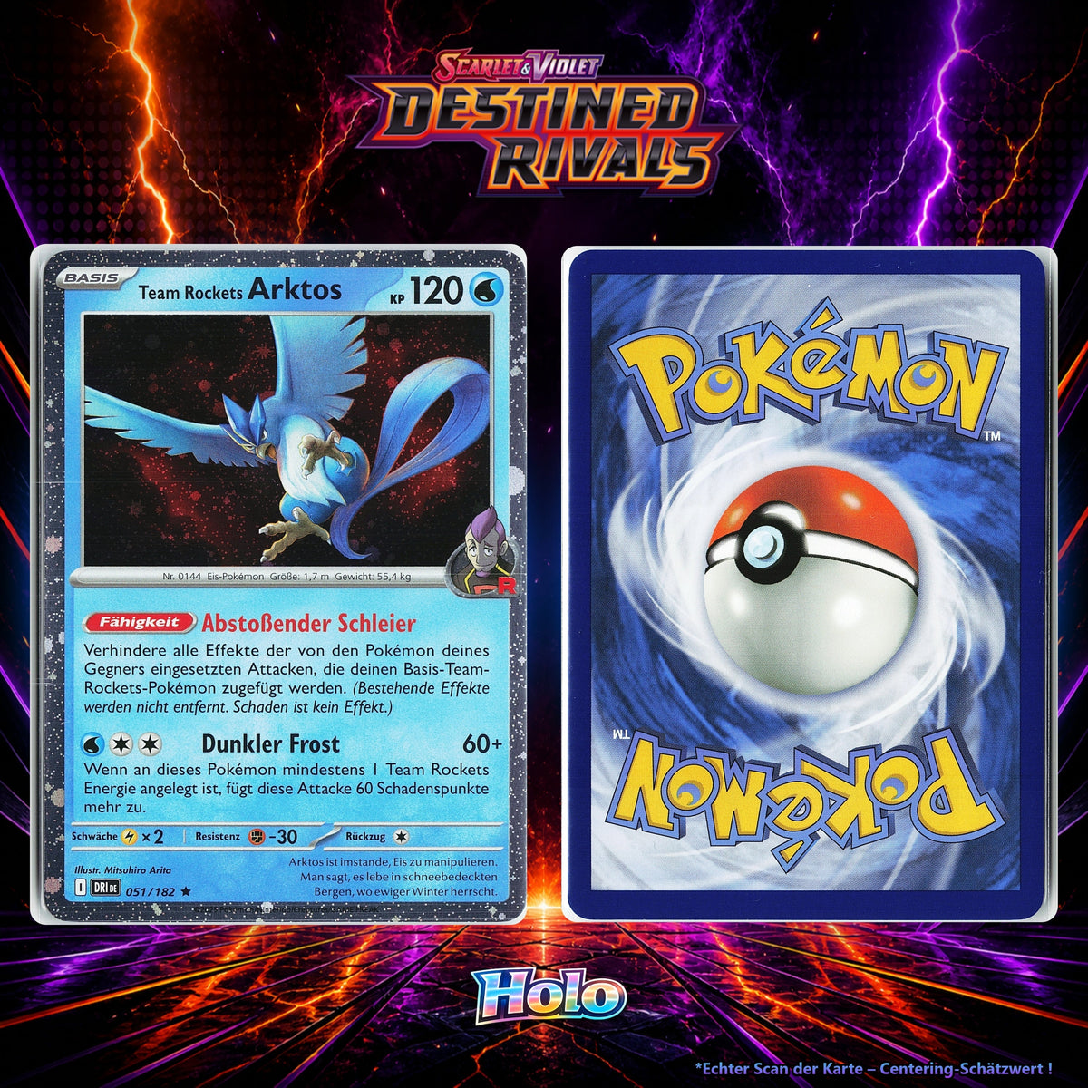 Team Rockets Arktos Holo Cosmos DRI 51/182