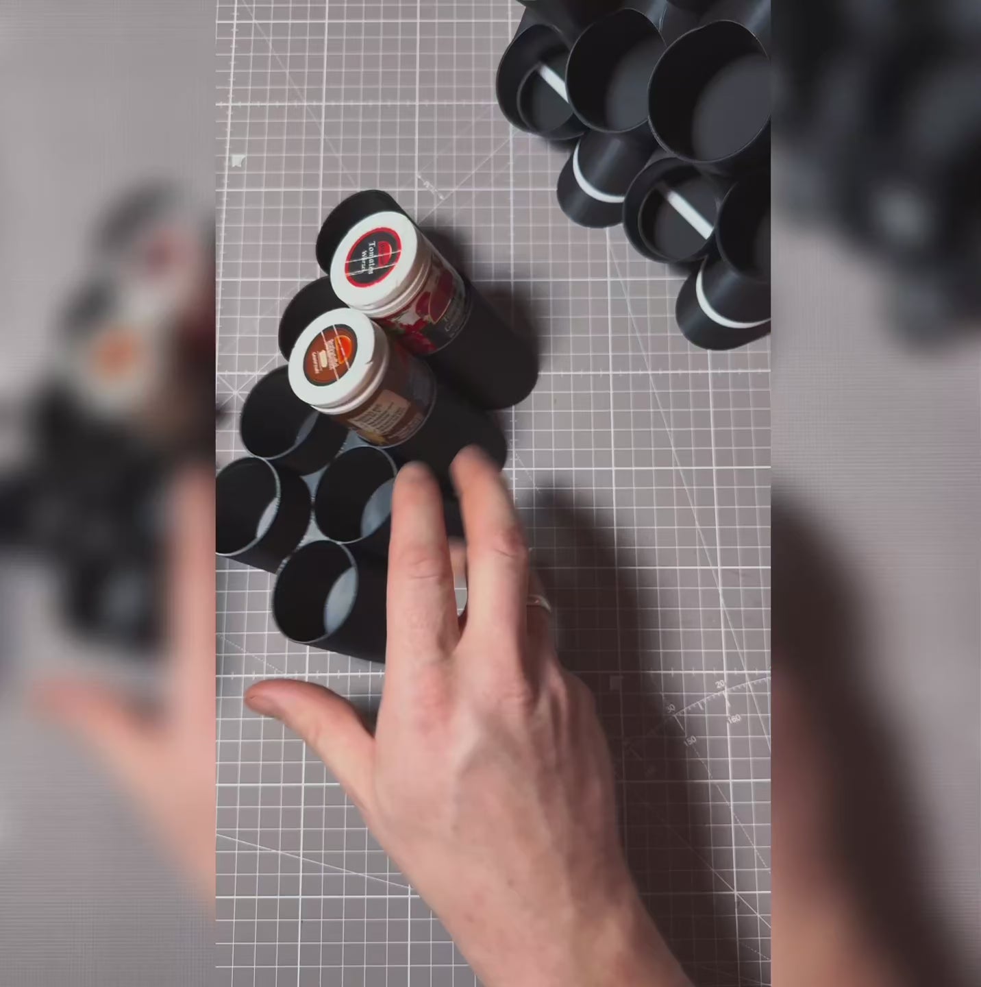 Gewürzständer für 8 Gewürze mit Magnetischer Wandhalterung