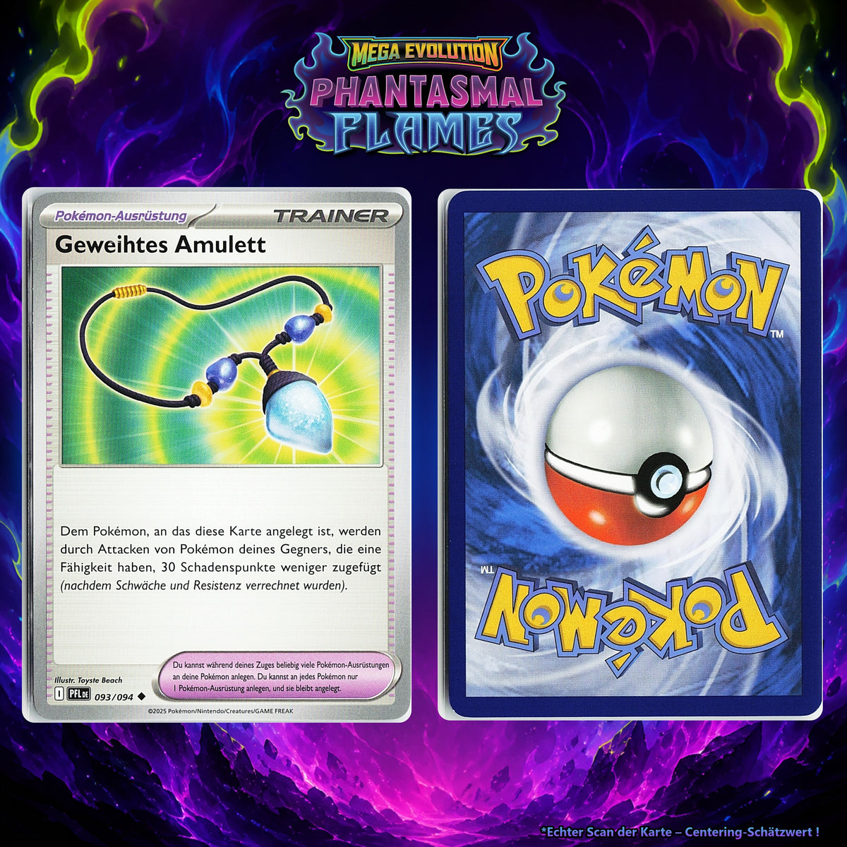 Geweihtes Amulett front