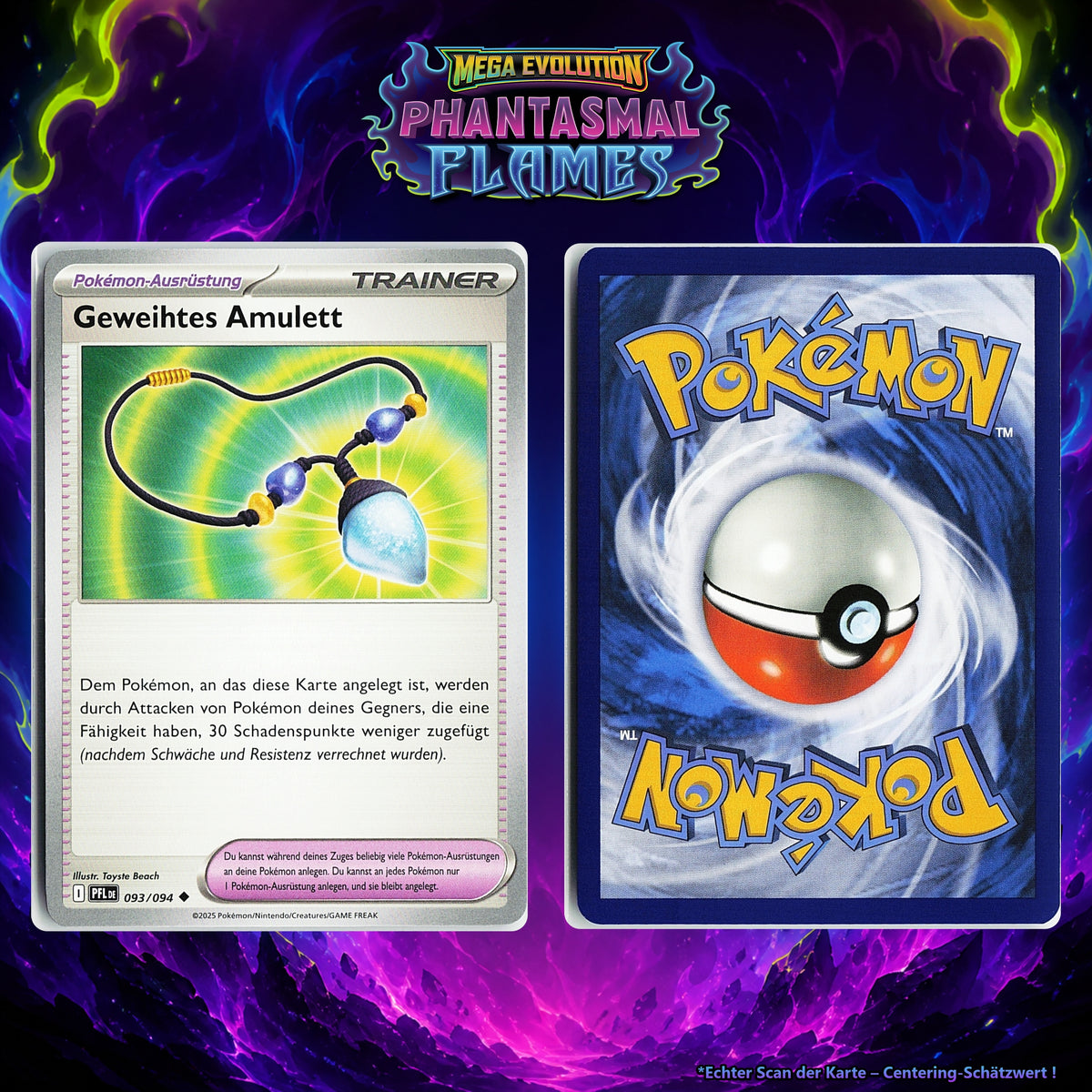 Geweihtes Amulett front