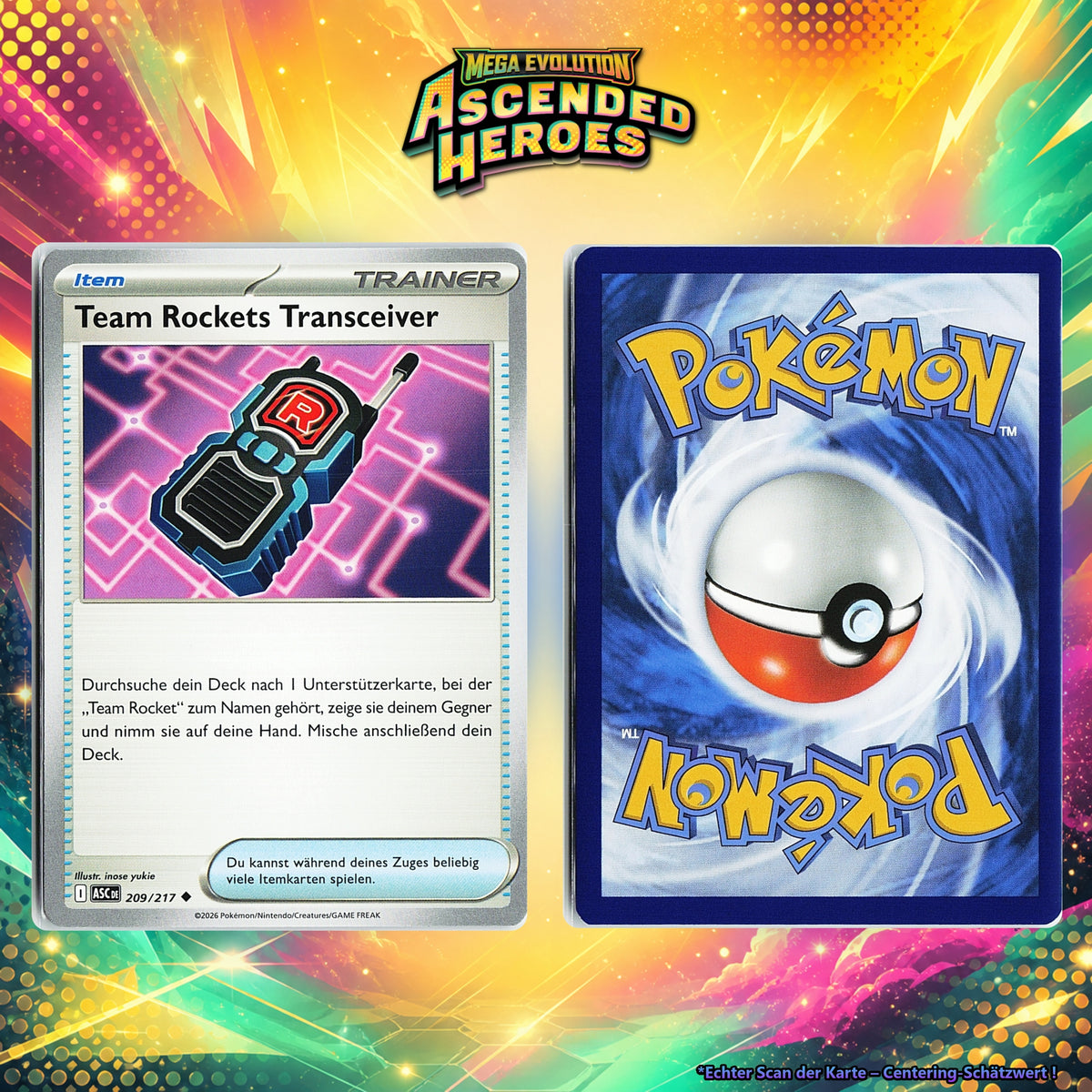 Team Rockets Transceiver front