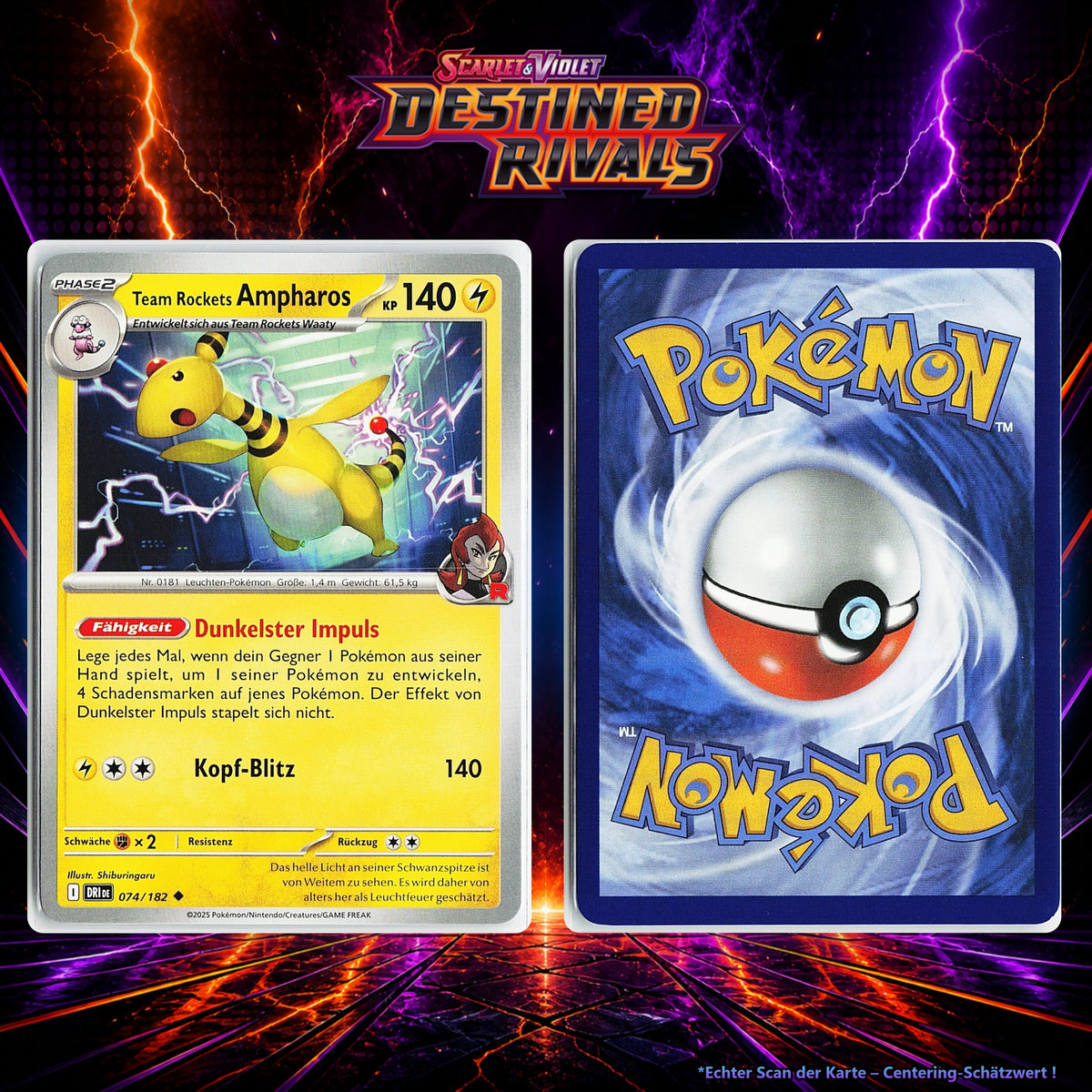 Team Rockets Ampharos front