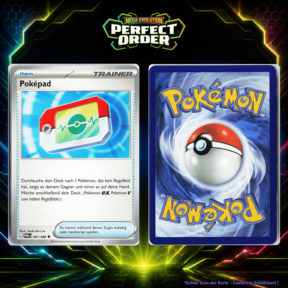 Poképad front