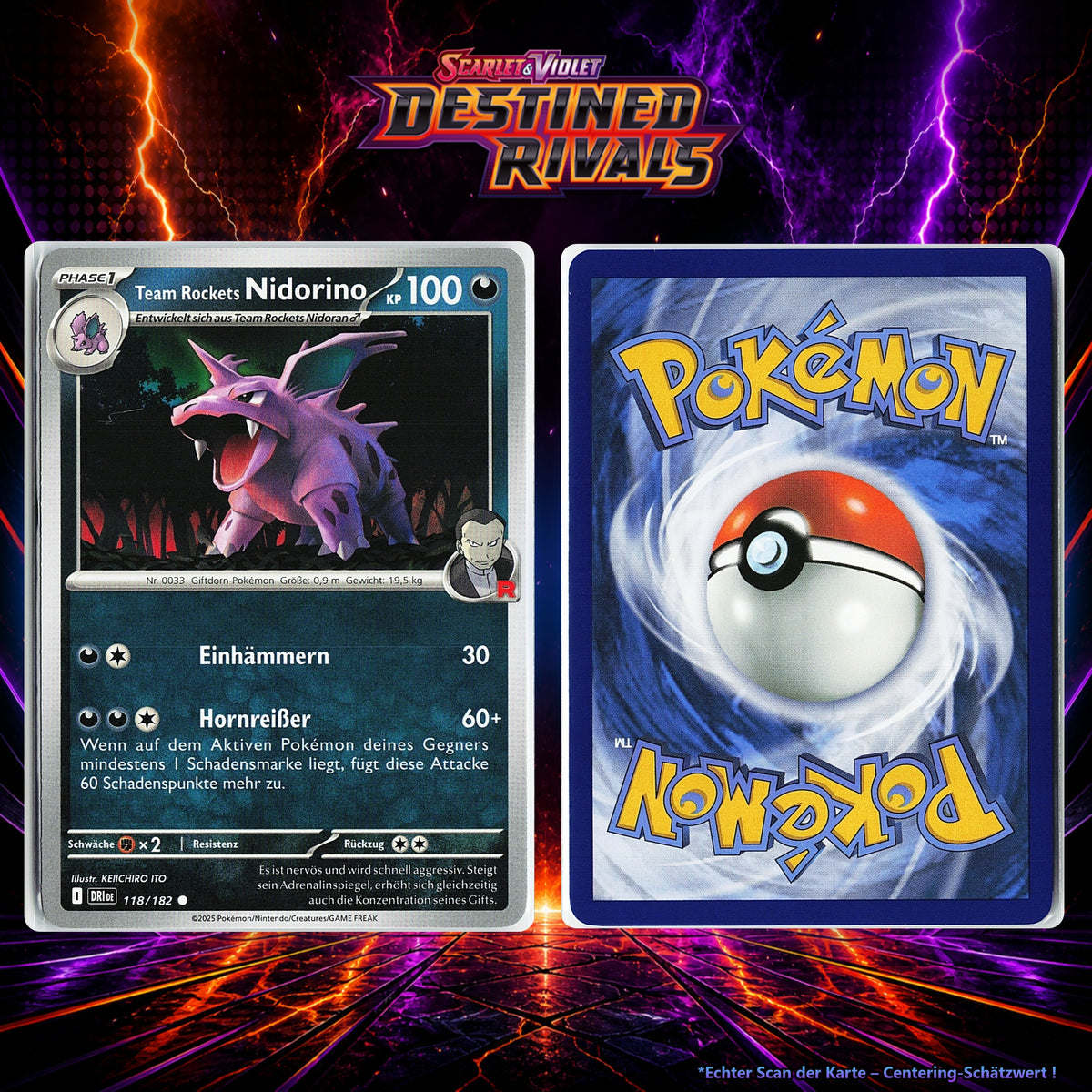 Team Rockets Nidorino front