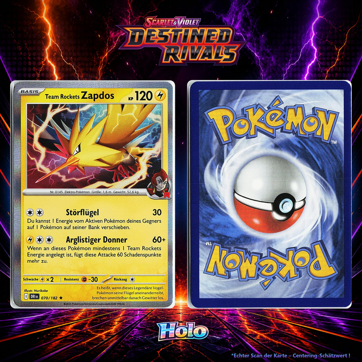 Team Rockets Zapdos front