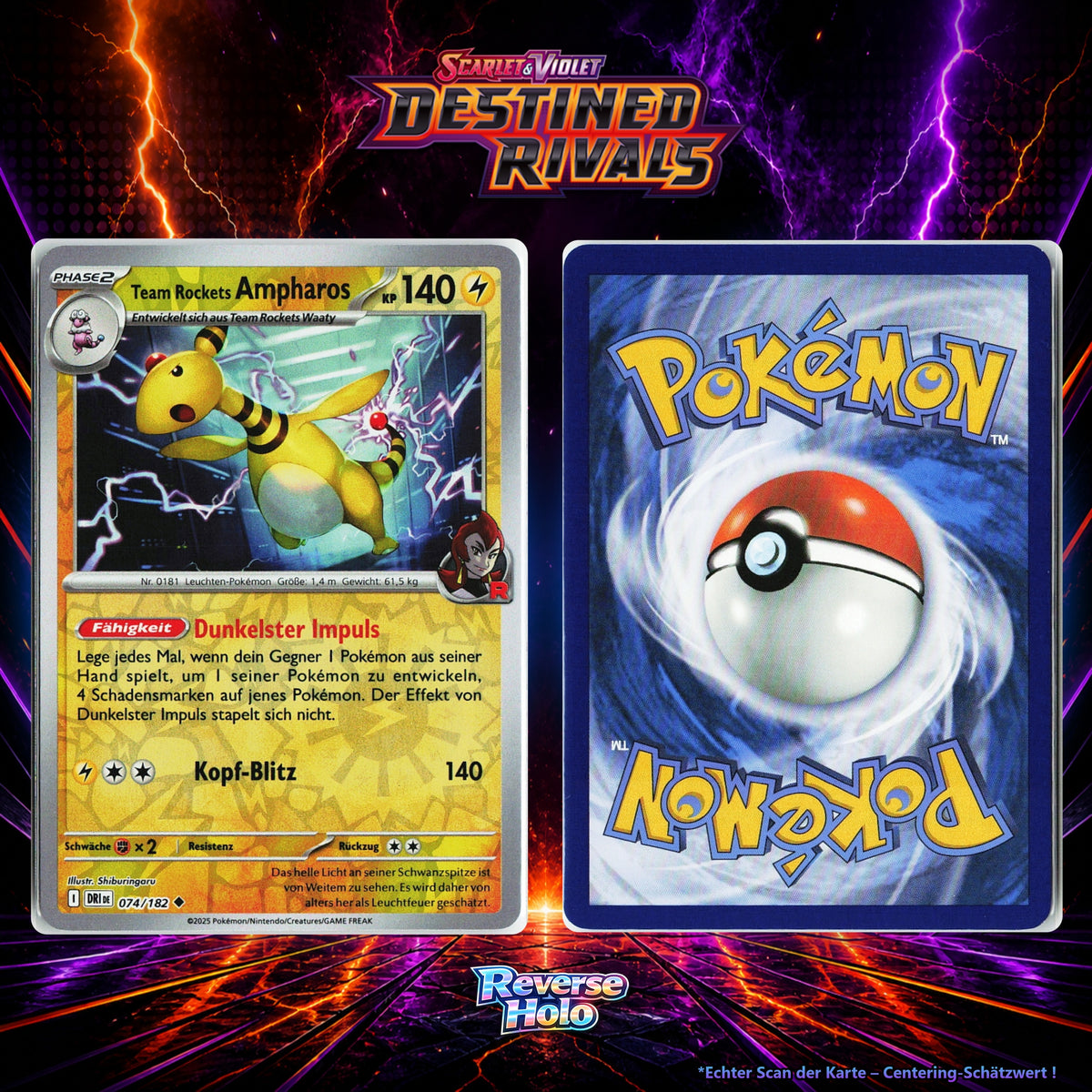 Team Rockets Ampharos front