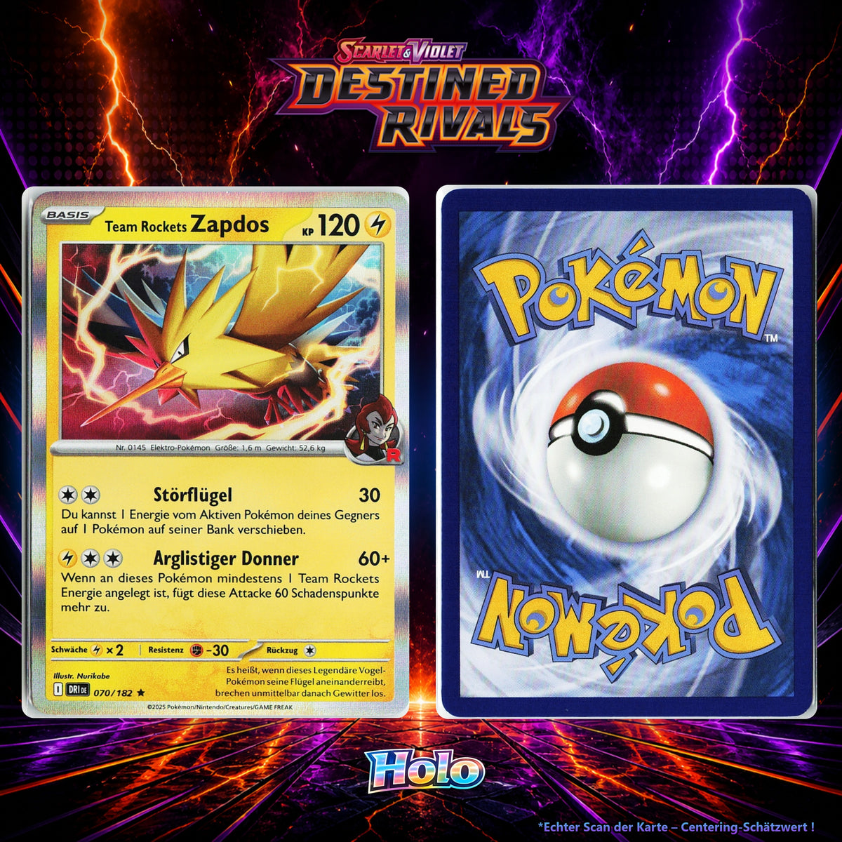 Team Rockets Zapdos front