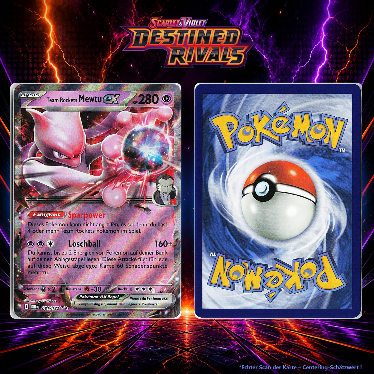 Team Rockets Mewtu-ex front