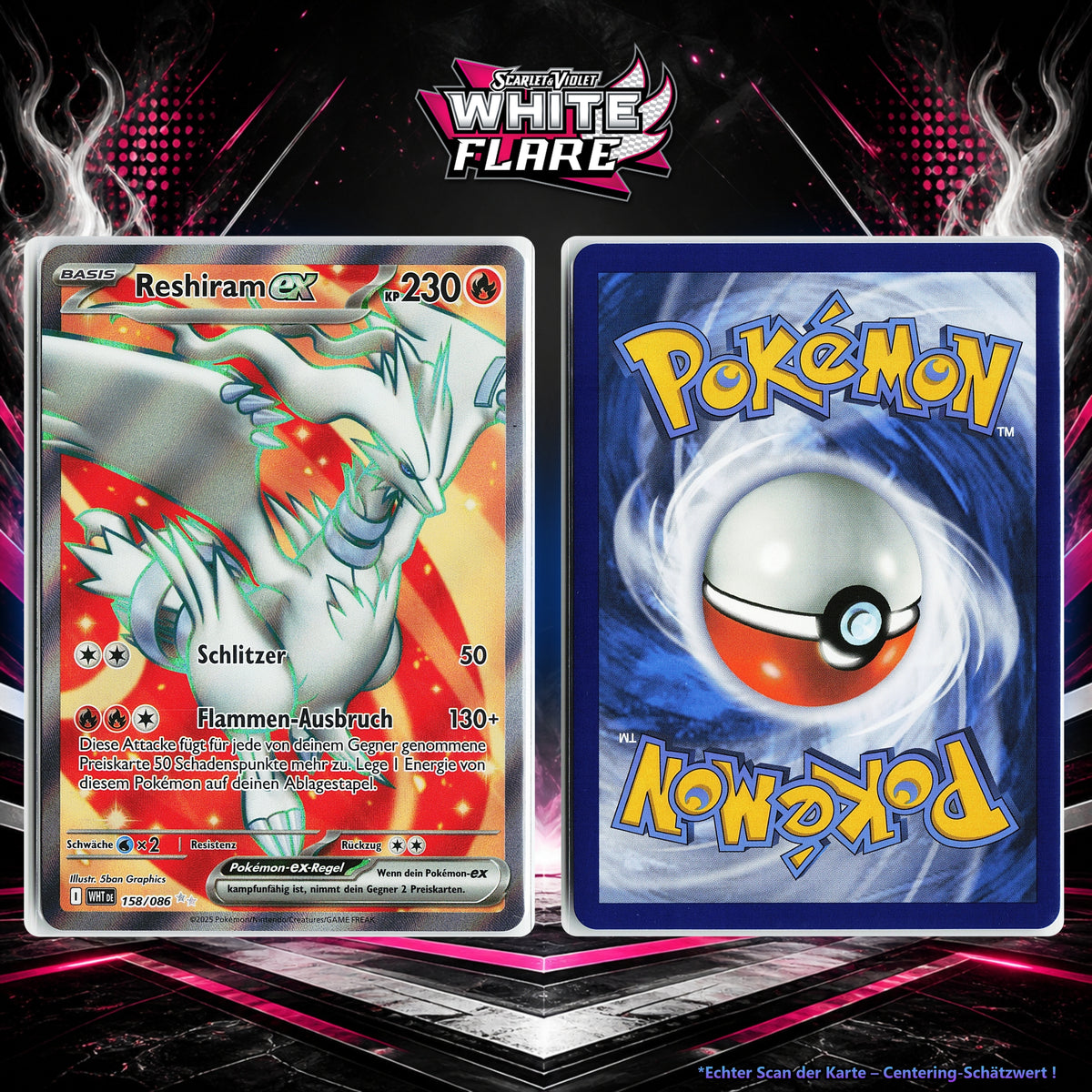 Reshiram ex front