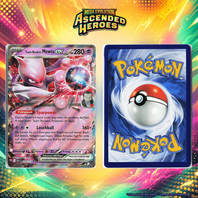 Team Rockets Mewtu-ex front
