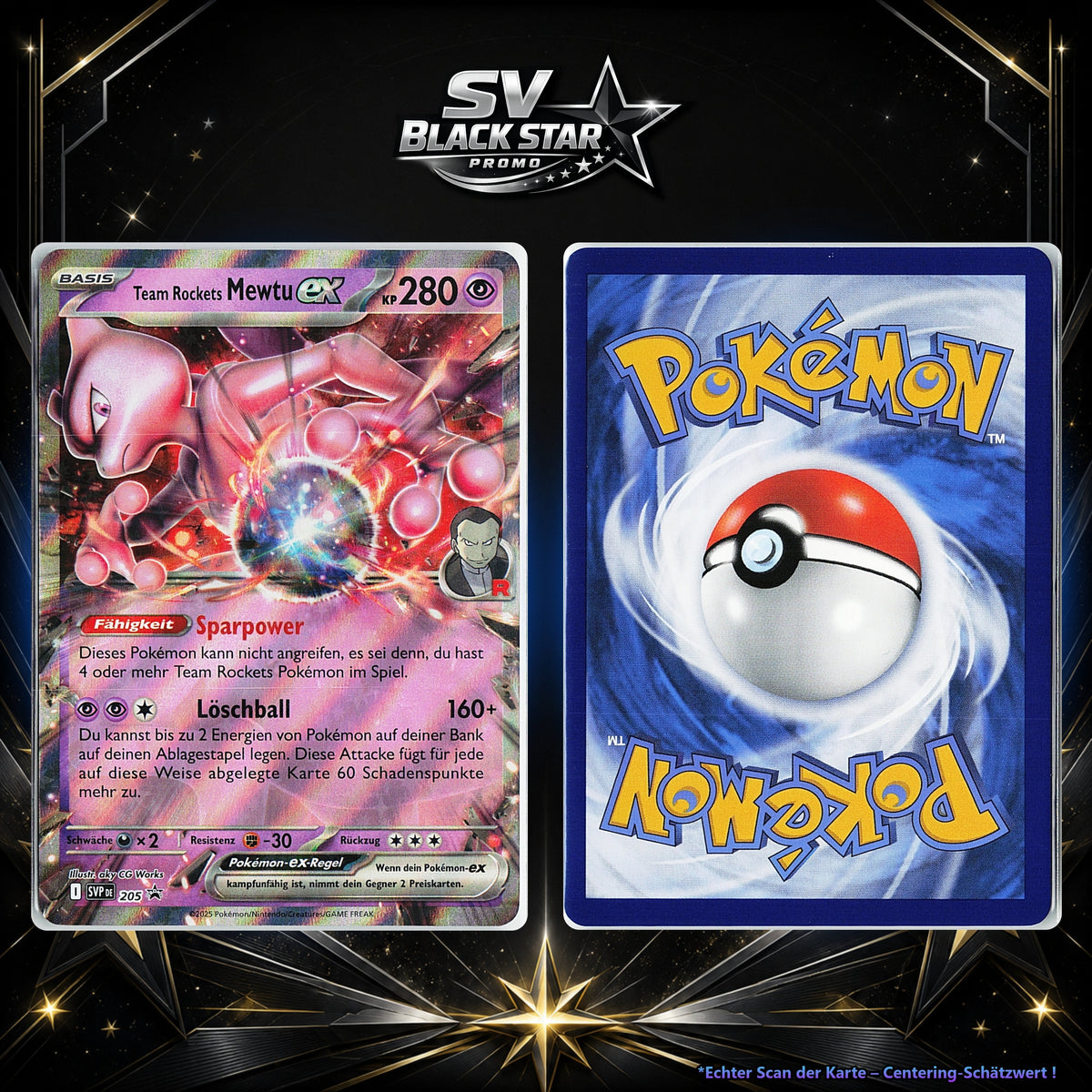 Team Rockets Mewtu ex front
