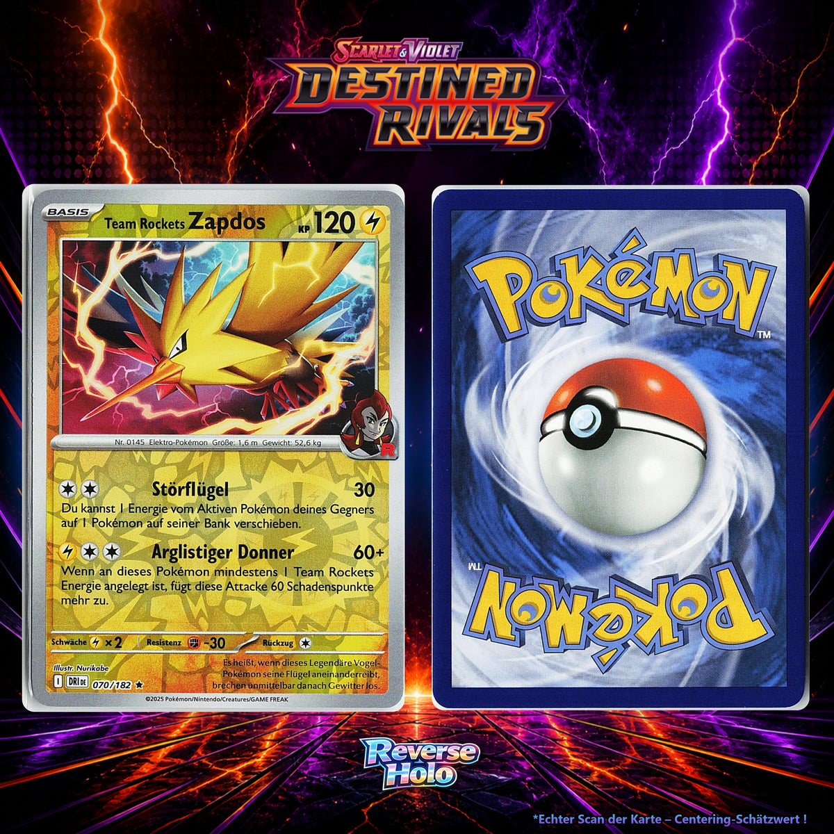 Team Rockets Zapdos front