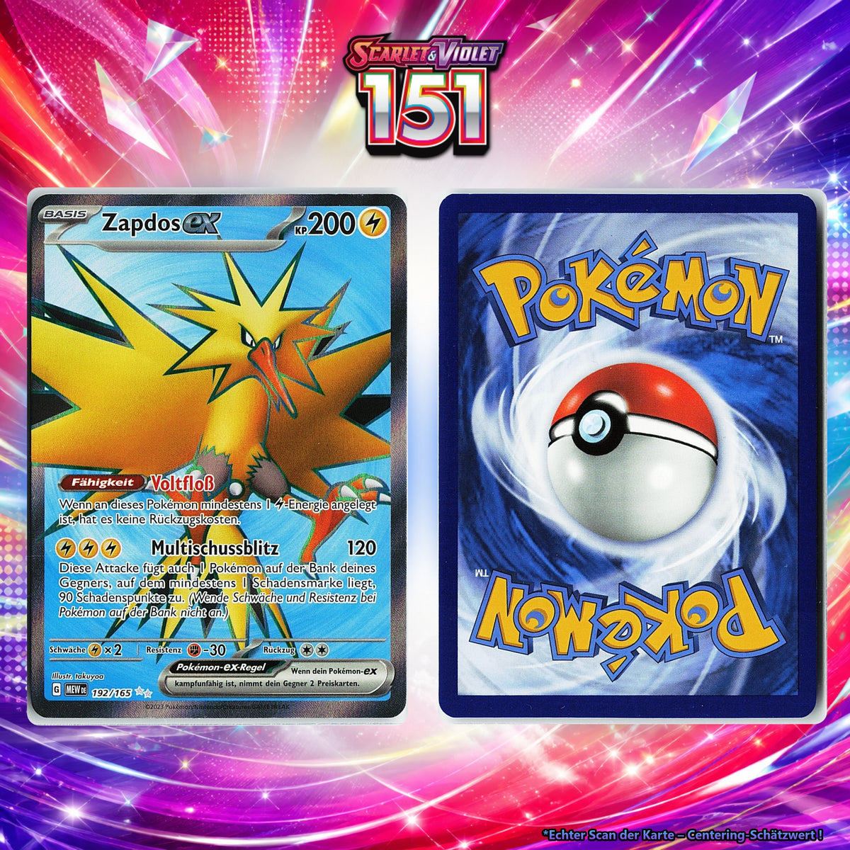 Zapdos-ex front