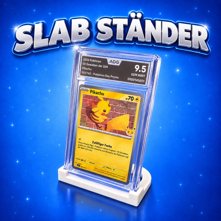 Slab-Ständer für gegradete Sammelkarten
